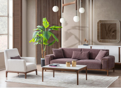 Wohnzimmer Set 3+1 Sitzer Couchtisch Sofagarnitur Sessel Modern Design